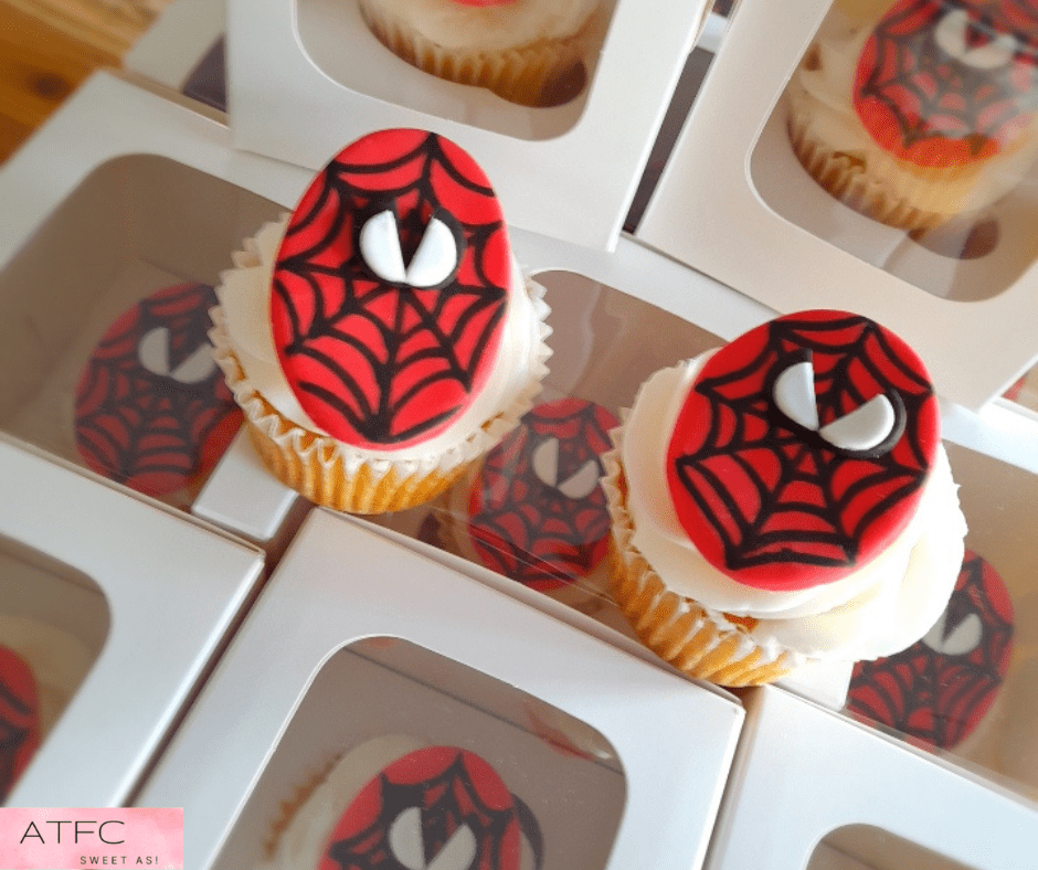 Spiderman Cupcakes Birthday Thank You Gifts