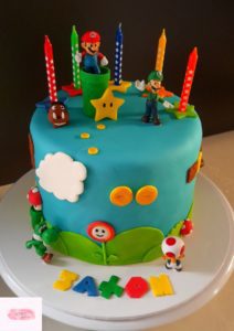 Super Mario Kids Birthday Cake