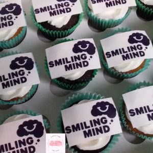 Smiling Mind Meditation App Thank you Primary Special Developmental School Cupcakes Brand Logo