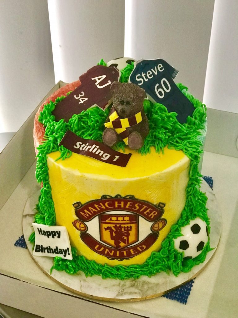 football soccer cake