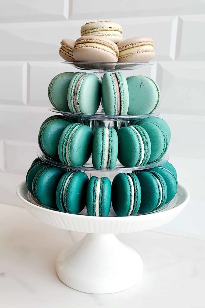 engagement party macaron tower